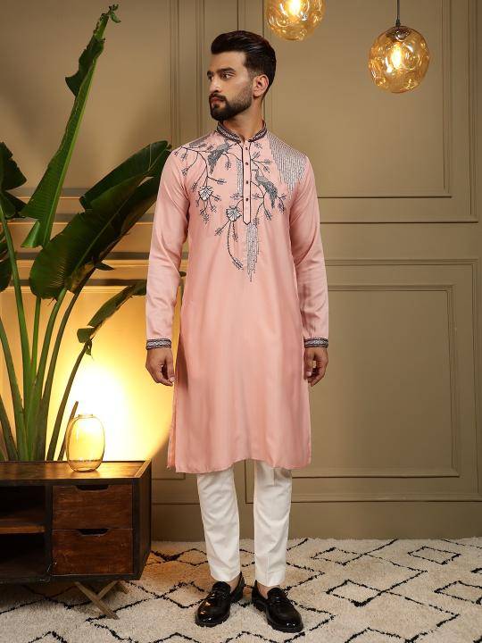 Mens Kurta Pyjama D 123 Viscose Silk Mens fashion in Mumbai